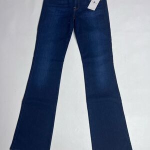 7 For All Mankind Blue Boot Cut Jeans